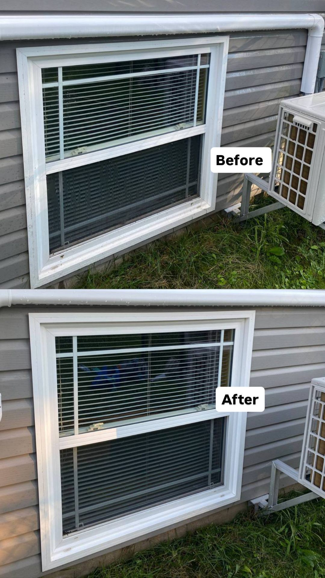 Window cleaning before and after by Shine Works
