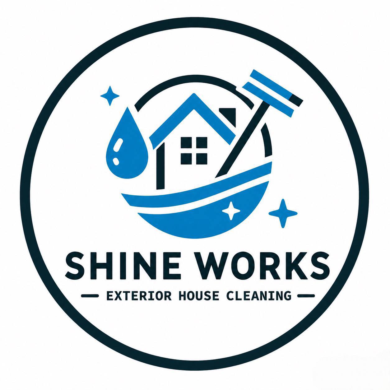 Shine Works exterior house cleaning logo