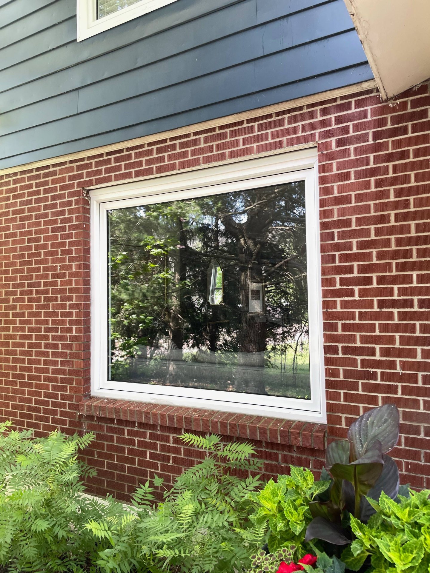 Before and after exterior house washing